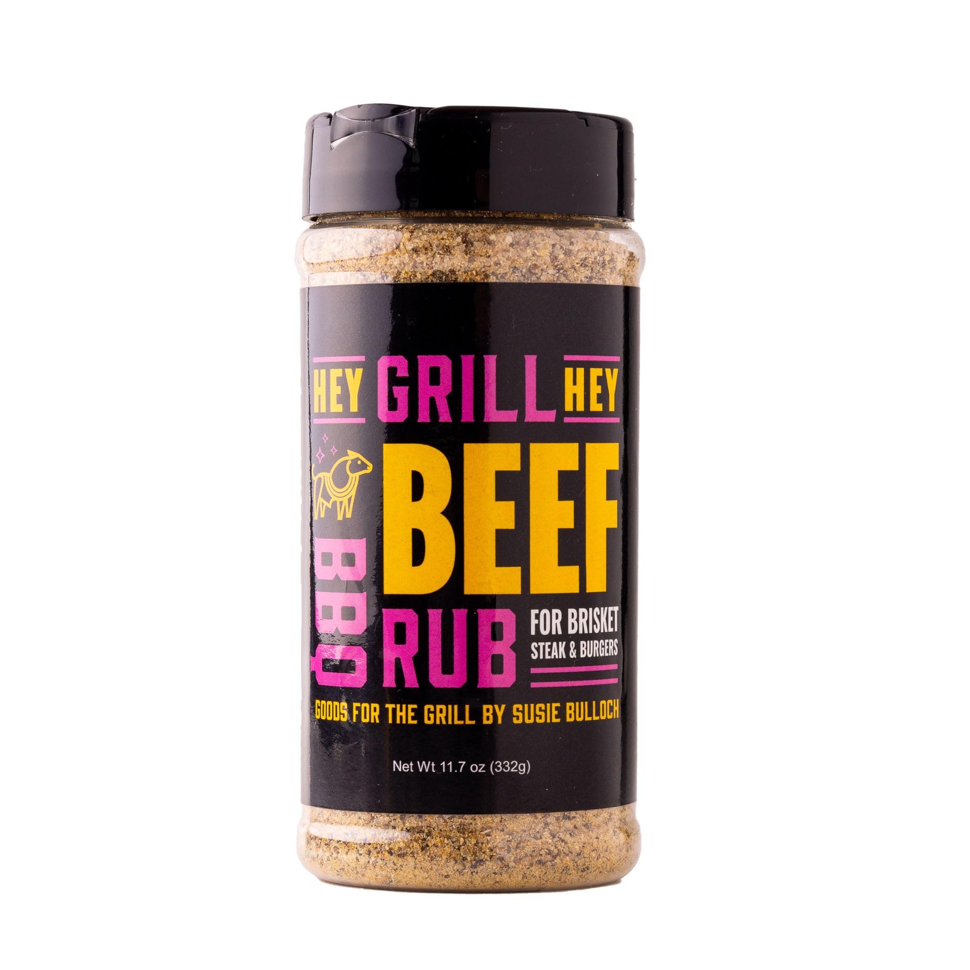 Hey Grill Hey | Beef Rub | Steak Seasoning | Brisket Rub | Burger Seasoning, Veggies and More | NBBQA Award Winning BBQ Blend | 11.7oz