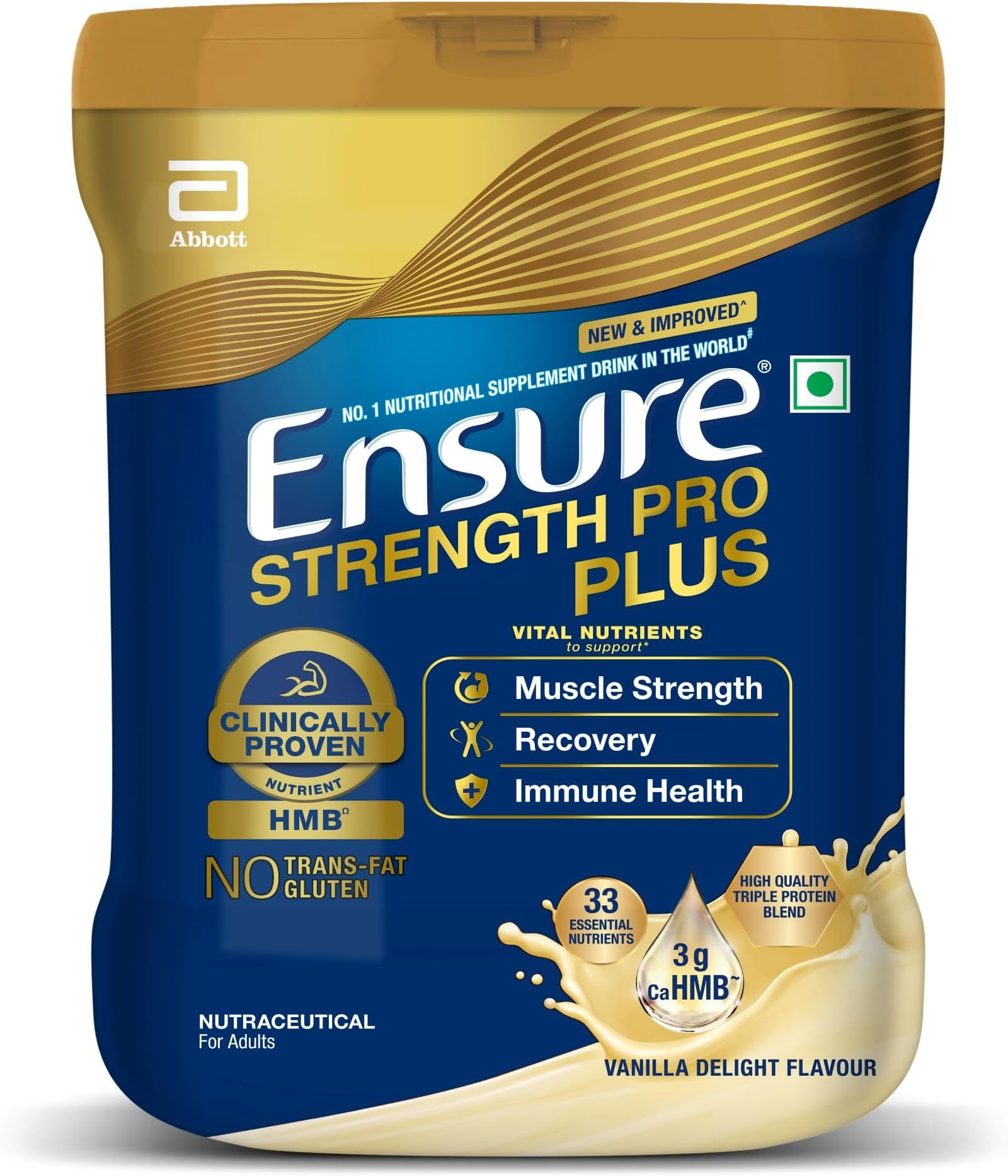 Ensure Plus Powder - 1 Kg (Vanilla), Blue
