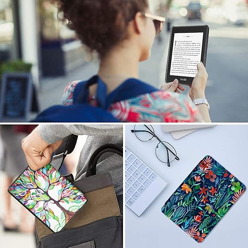 Miniatura 7 de Fintie - Funda delgada para Kindle Paperwhite (décima generación del 2018), piel sintética ligera prémium con función automática de apagar y