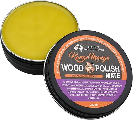 Amazon Com Kango Mango Wood Polish Mate Traditional Furniture Natural Wood Polish With Beeswax Nourishes Protects Dry Wood All Australian Free From Petroleum Chemicals Toxins For All Wood Types 3 5oz Health