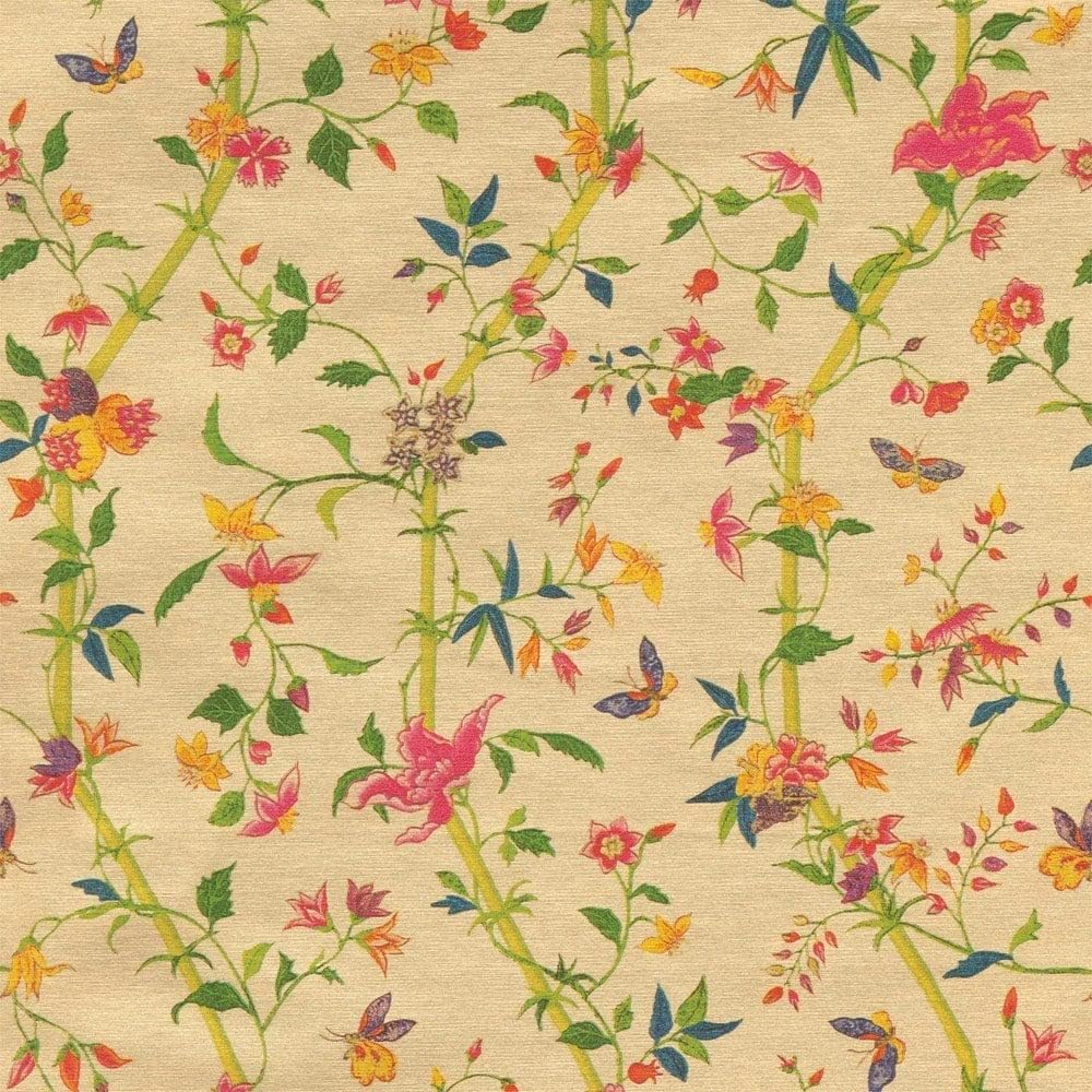 Caspari Sprigged Silk Foil Embossed Gift Wrapping Paper in