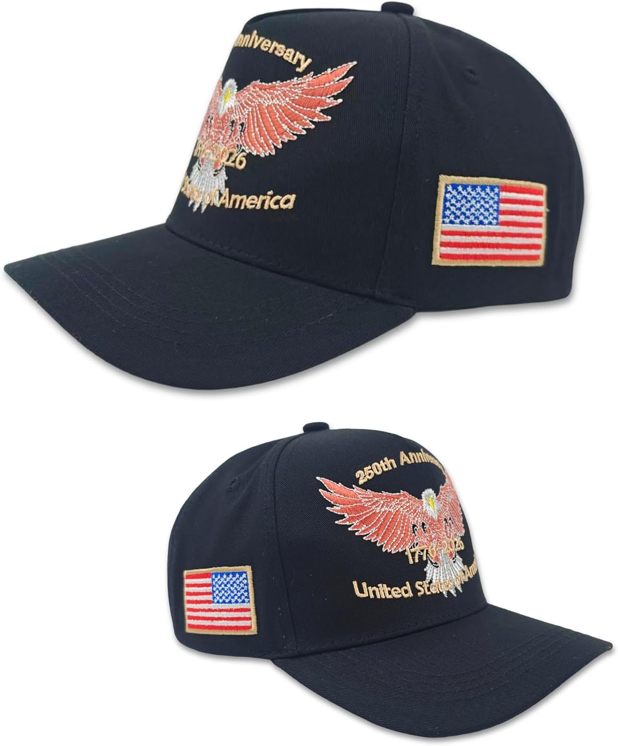 Levviye USA 250th Anniversary Hat Cap America 250 Years Birthday Independence Day Decorations Gifts Memorabilia - Image 2