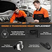 Vista 2 de Kit de montaje de transmisión del motor del motor compatible con Mazda 3 2.0L 2004-2009, Mazda 3 2.3L- sin Turbo 2004-2009 A5312 A4405 A4418 A4404