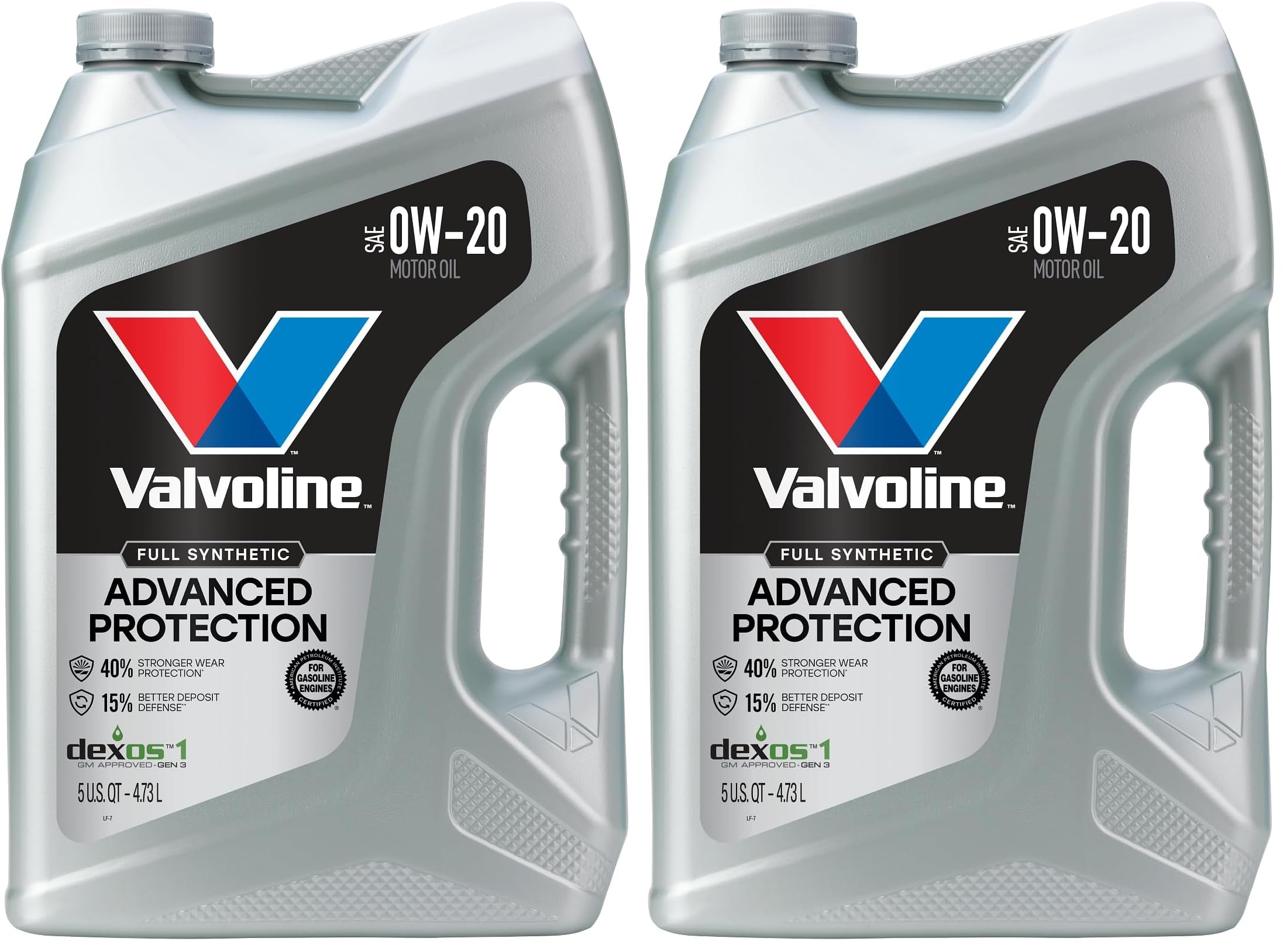 Valvoline Full Synthetic Motor Oil, 0W-20 | 5 QT | Pack of 2 | Advanced