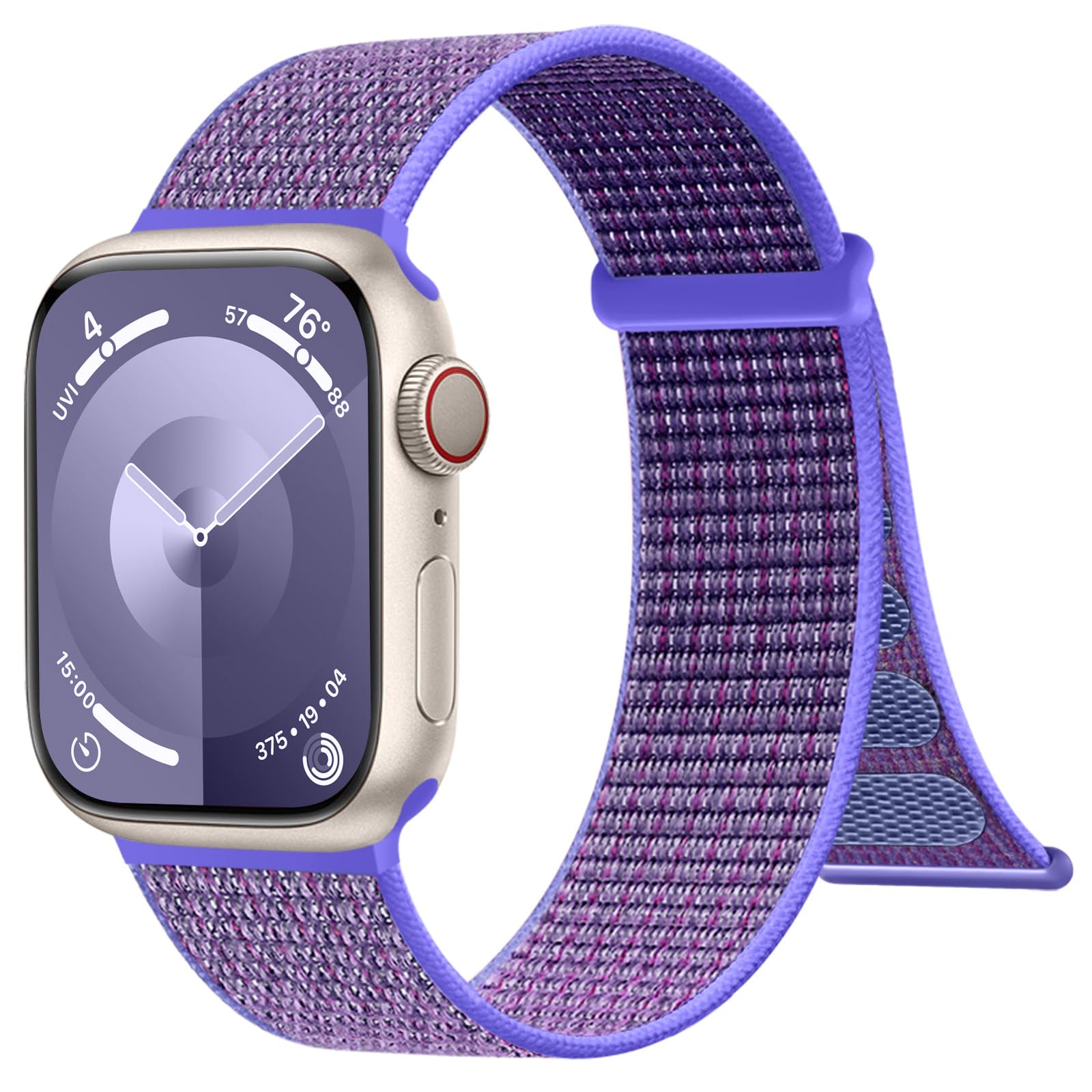 IMIVIO Sport Nylon Loop Bands Compatible with Apple Watch Bands for Women 40mm 44mm 45mm 38mm 41mm 42mm 46mm 49mm for Men, Adjustable Braided Straps
