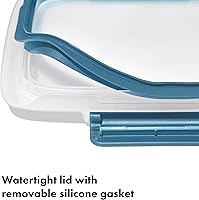 Vista 7 de OXO Good Grips Prep and Go - Recipiente dividido para 2 tazas, color azul océano