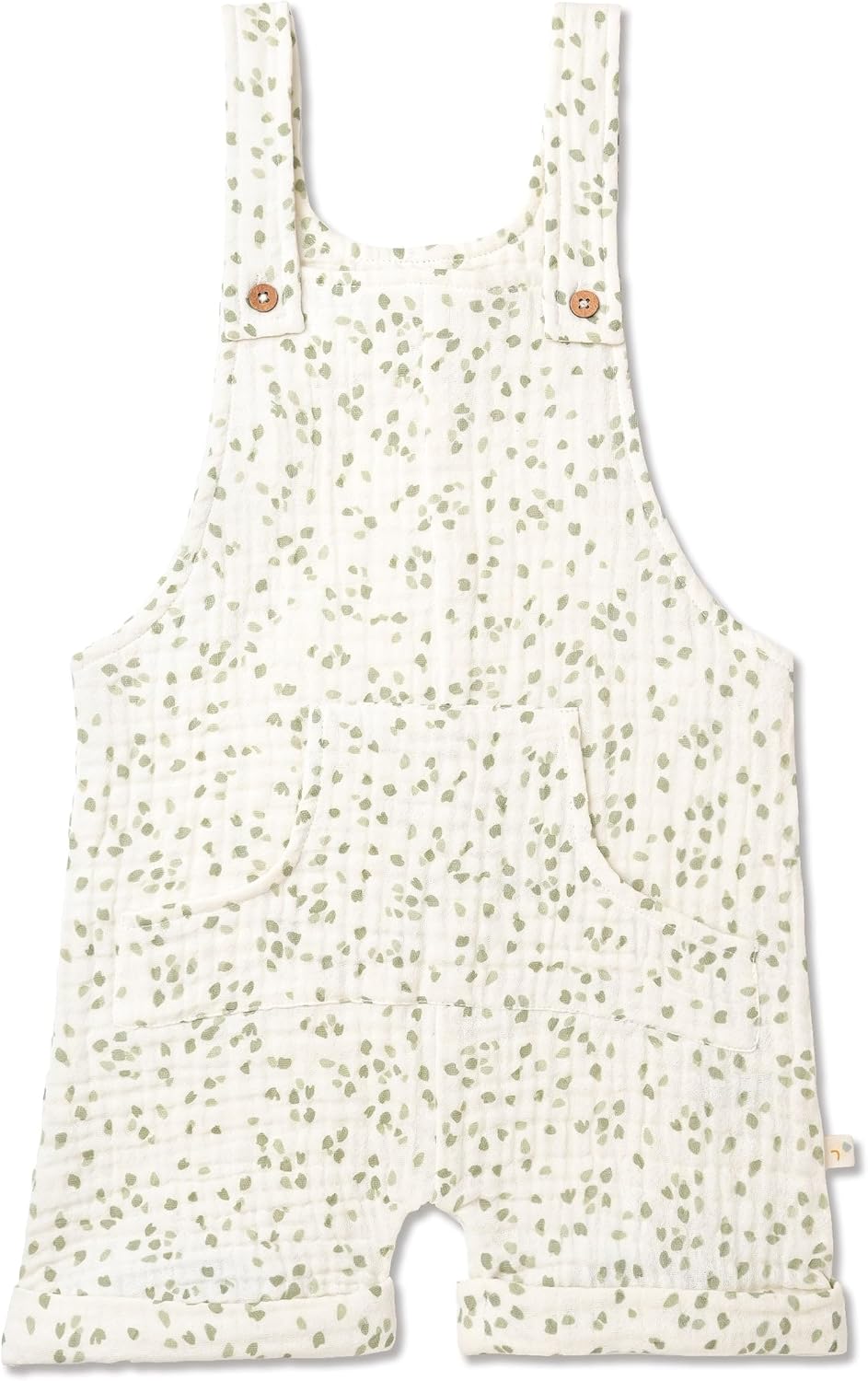 MakeMake Organics GOTS Certified Infant Baby Girl Organic Cotton Comfort Shortalls