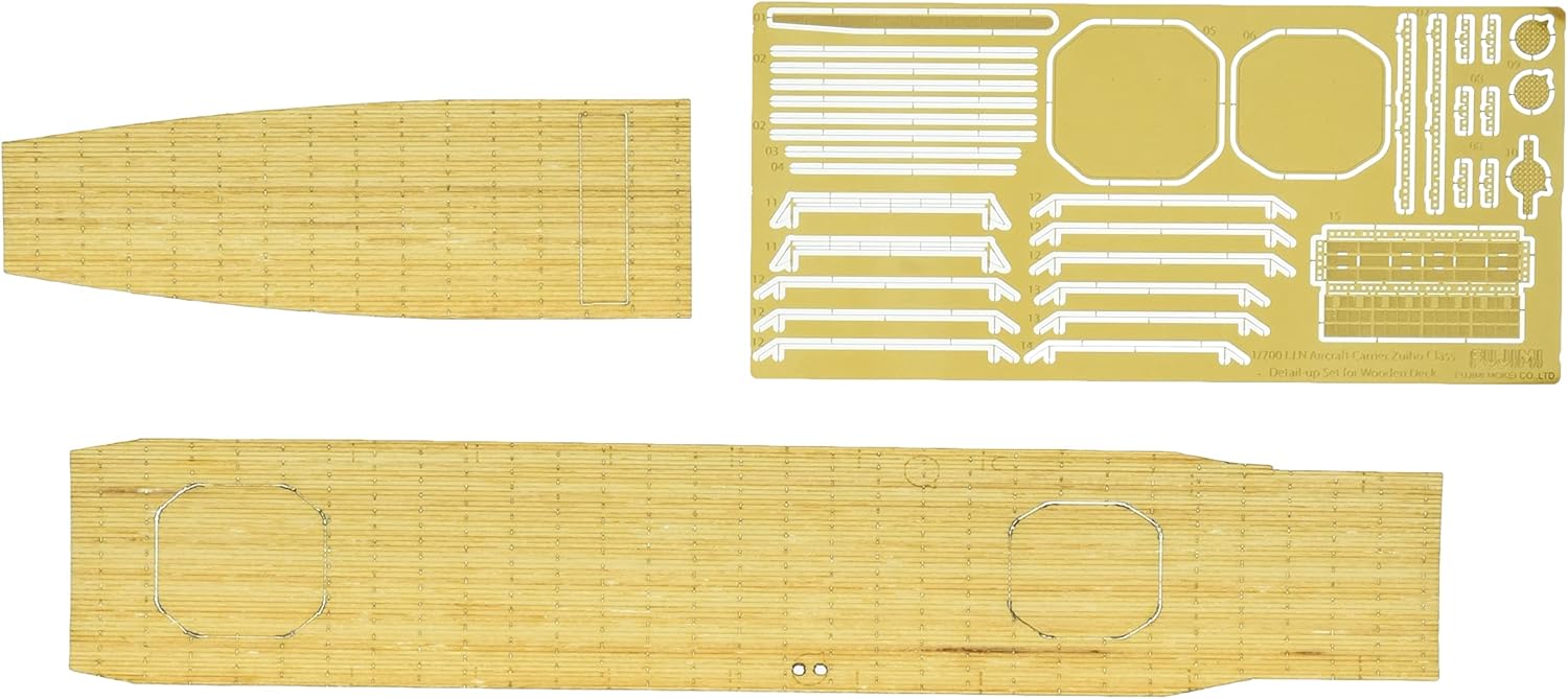 Fujimi Model 1/700 Upgrade Parts Series No. 107 Japanese Navy Aircraft Carrier Mizuho Dedicated Wood Deck Sticker