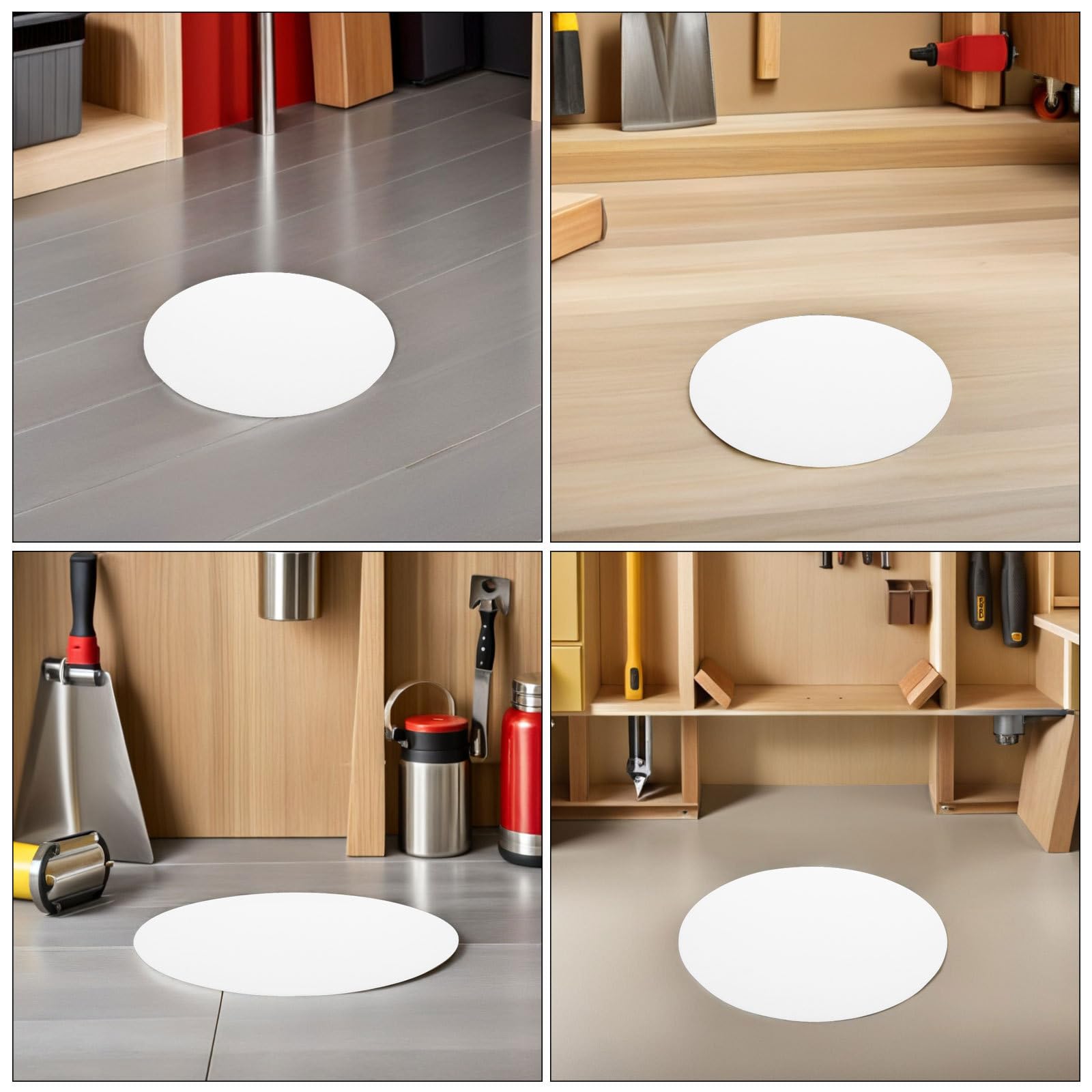 Difusor de Luz Acrílico Opalino 39,5 CM, 2 Unidades, Disco Difusor Translúcido de 1 MM para Lámparas de Techo en Espacios Residenciales