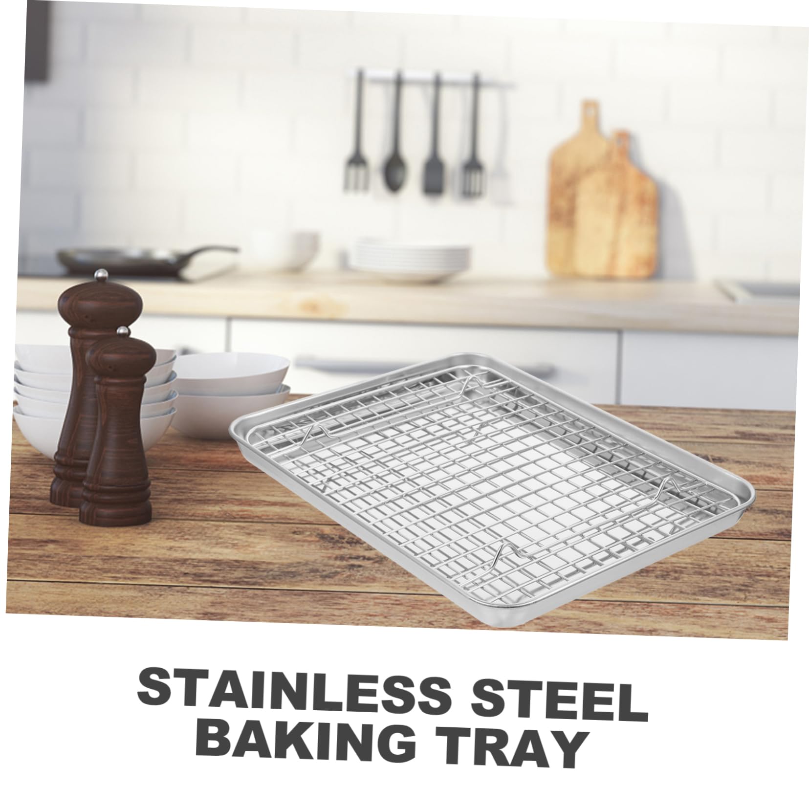 Stainless Steel Roasting Pan With Lids - Heavy Duty Rectangular Baking Sheet For Oven, BBQ & Grilling-287489