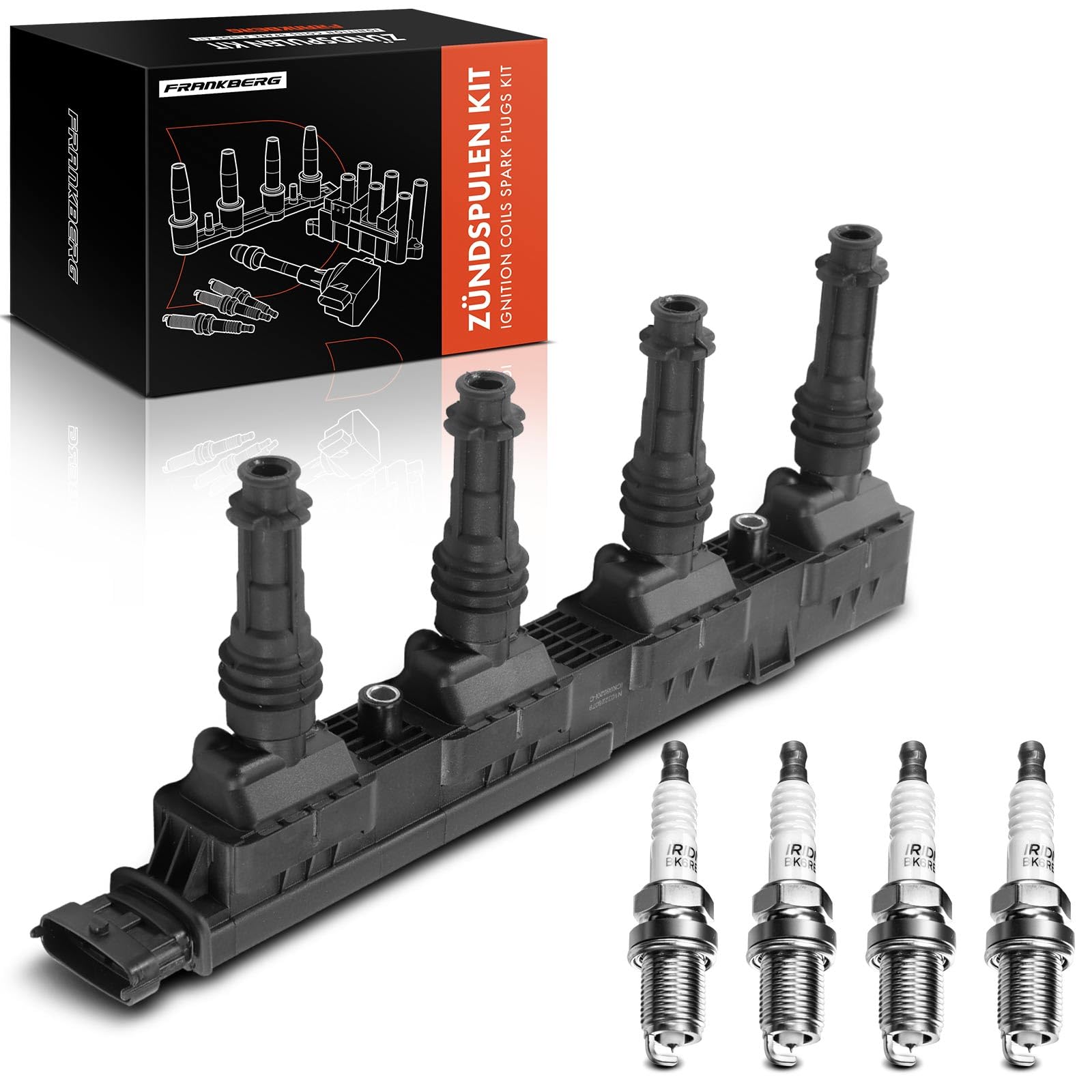 Frankberg Bobina di accensione Modulo di accensione Benzina Compatibile con Corsa D S07 1.2L Corsa D S07 1.4L Astra H Caravan A04 1.4L Meriva X03 1.4L Astra H A04 1.4L Replace# 1208020