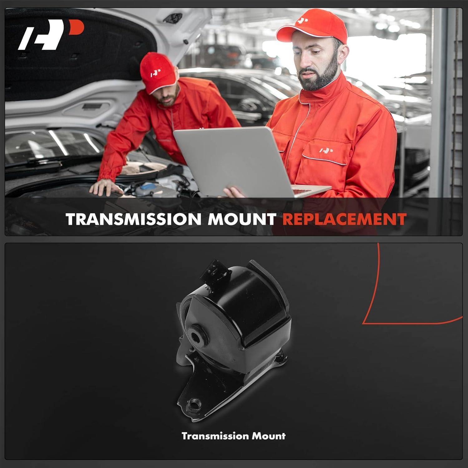 A-Premium Transmission Mount Compatible with Hyundai Tiburon 2003-2008, 2.7L, Automatic Transmission