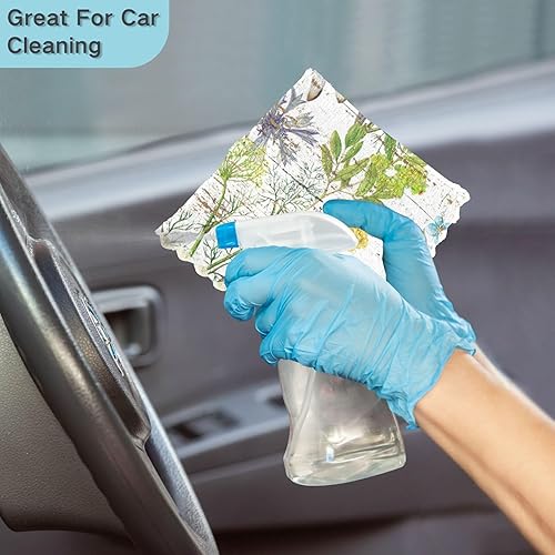 Miniatura 7 de Wildflowers Grunge Cotton Print Kitchen Towel Microfiber Absorbent 6 Pack Microfiber Absorbant Towel for Bathroom Table