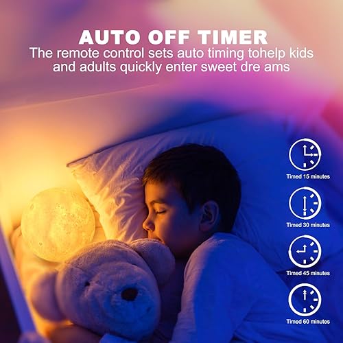 Miniatura 5 de Lámpara de luna mejorada de 18 colores, regalos para niñas, niños, mujeres, cumpleaños, adolescentes, niñas, regalos de moda, regalos de astronomía,