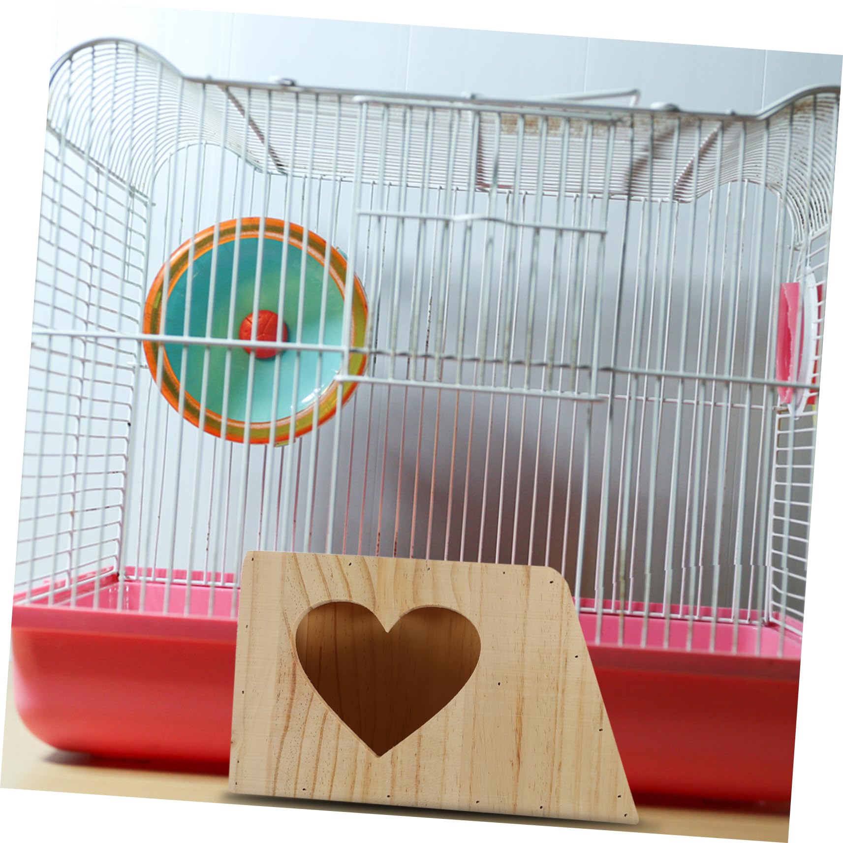 FOMIYES Mangiatoia Per Cibo in Piedi Supporto Per Mangiatoia Per Fieno A Doppia Griglia in Legno Per Piccoli Animali Da Gioco