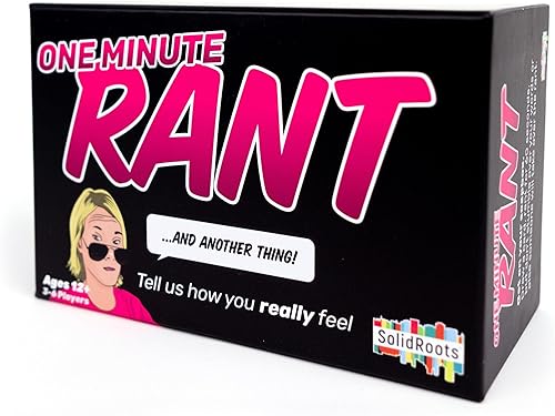 One Minute Rant - El juego para personas que aman la controversia  Juegos para adultos para la noche de juegos  Juegos de fiesta para adultos