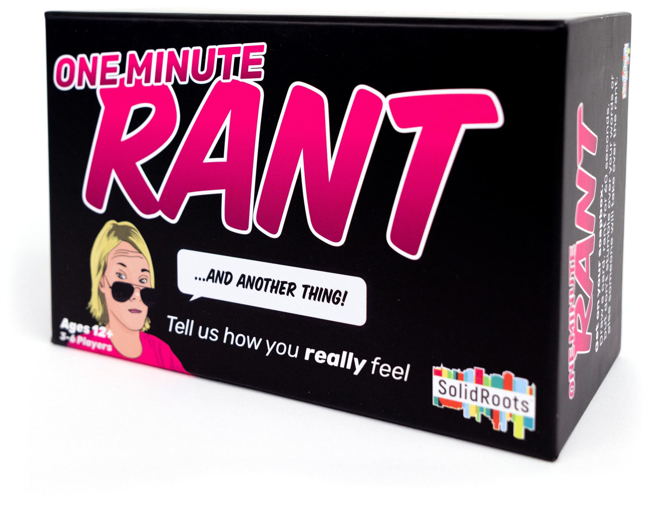 Spin Master Games, SolidRoots One Minute Rant- The Game for People Who Love Controversy Adult Games for Game Night Party G...