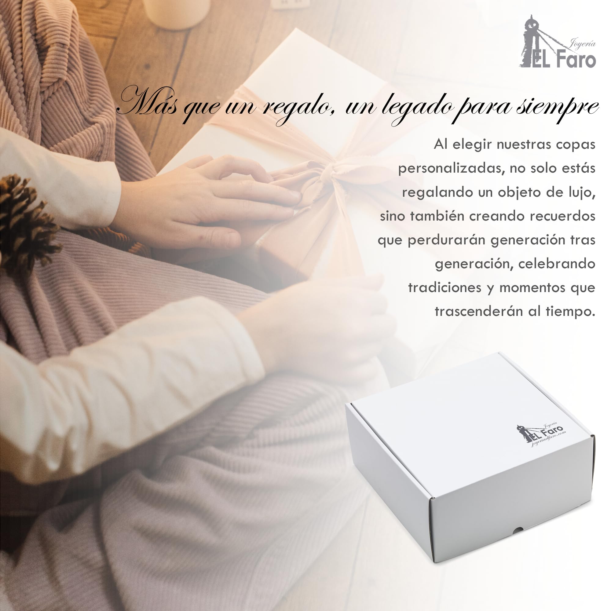 JOYERIA EL FARO | Copas de vino personalizadas | Estuche premium incluido | Brinda y celebra el amor (Infinito)