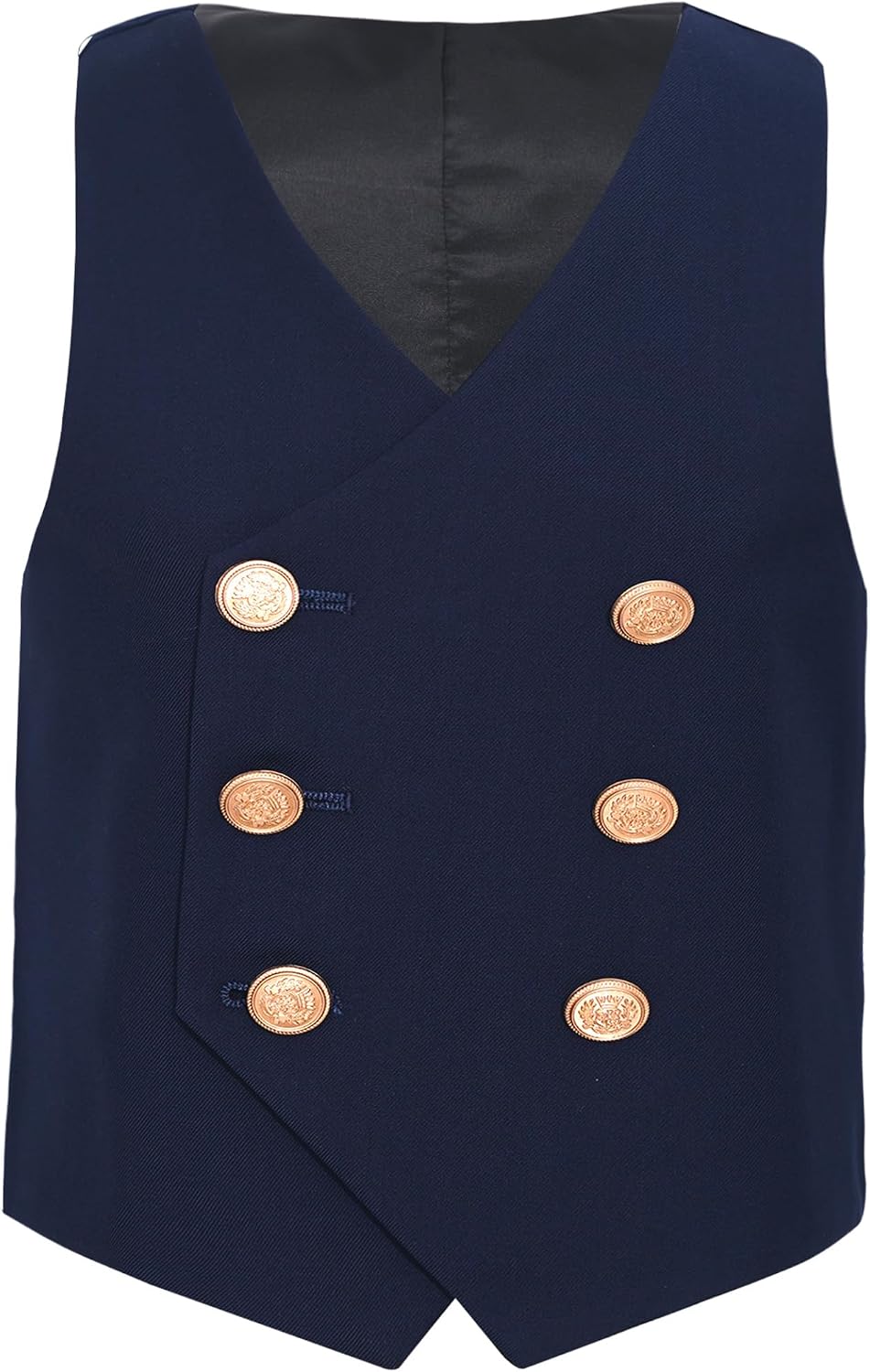 Boys School Uniform Waistcoat Formal V-Neck Sleeveless Suit Vest Wedding Prom Party