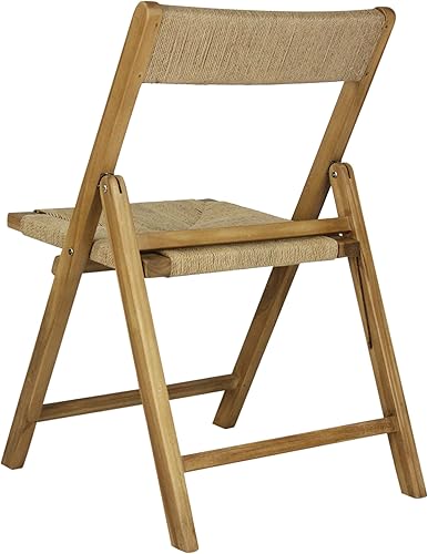 Miniatura 10 de JONATHAN Y FLD1002A-SET2 Silla plegable de mimbre de seagrass tejida en madera moderna costera de Kiawah, transicional, bohemia, clásica
