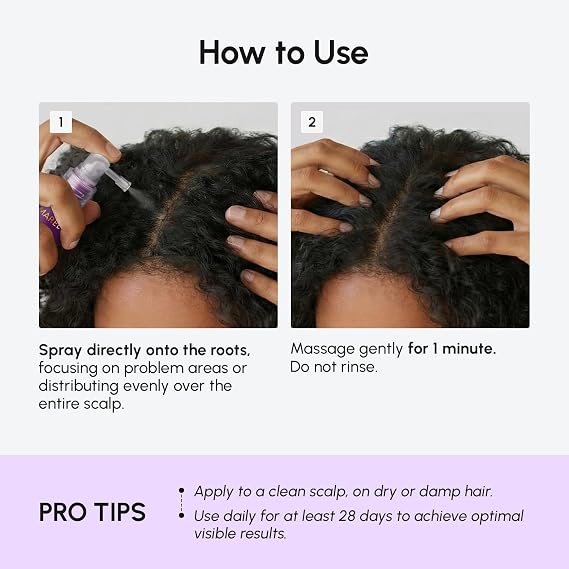 MAREE Hair Growth Spray Caffeine, Batana, Castor & Rosemary Oil for Hair Growth Products for Women & Men Hair Oils for Hair Growth Hair Thickening Spray for Roots Hair Regrowth & Scalp Care