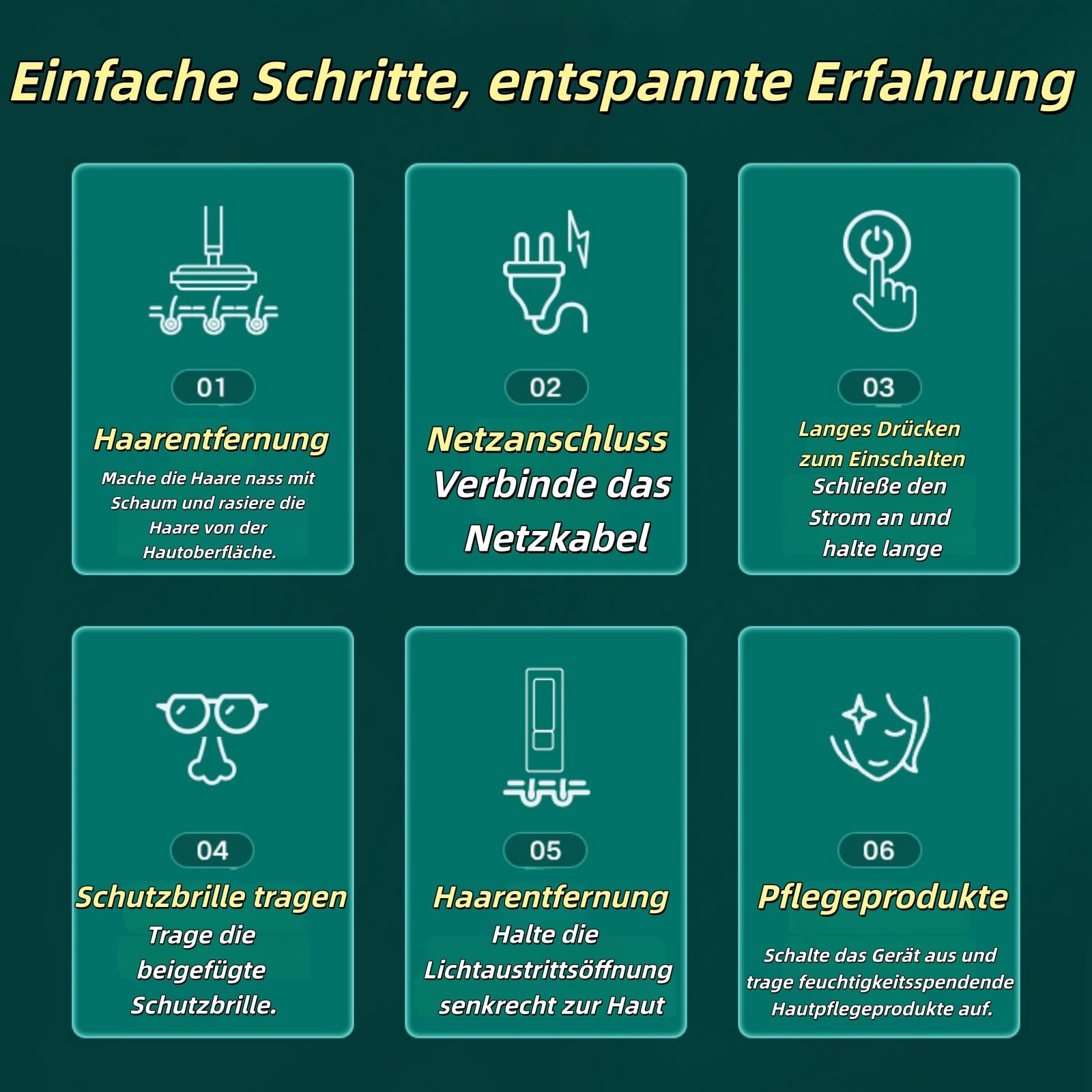 IPL Geräte Haarentfernung Laser mit Gefrierfunktion, Schmerzfreie Haarentfernungsgerät,Geräte Haarentfernung mit Saphir-Eis, Lichtimpulse und Energiestufen für Körper, Gesicht, Bikini (Dunkelgrün)