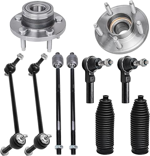 Miniatura 367 de Detroit Axle - Kit de cubos de rodamiento de rueda delantera de 6 piezas para Dodge Dart 2013-2016, Chrysler 200 2015-2017, 2 cojinetes de rueda