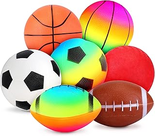 Innotoys Kids Playground Balls, 5 Inches Sports Ball Rubber Dodge Ball Kick Ball for Toddlers 1-3, Indoor Outdoor Balls Game Gifts for Boys Girls 3 4 5 6 Years Old (7 Pcs Balls)