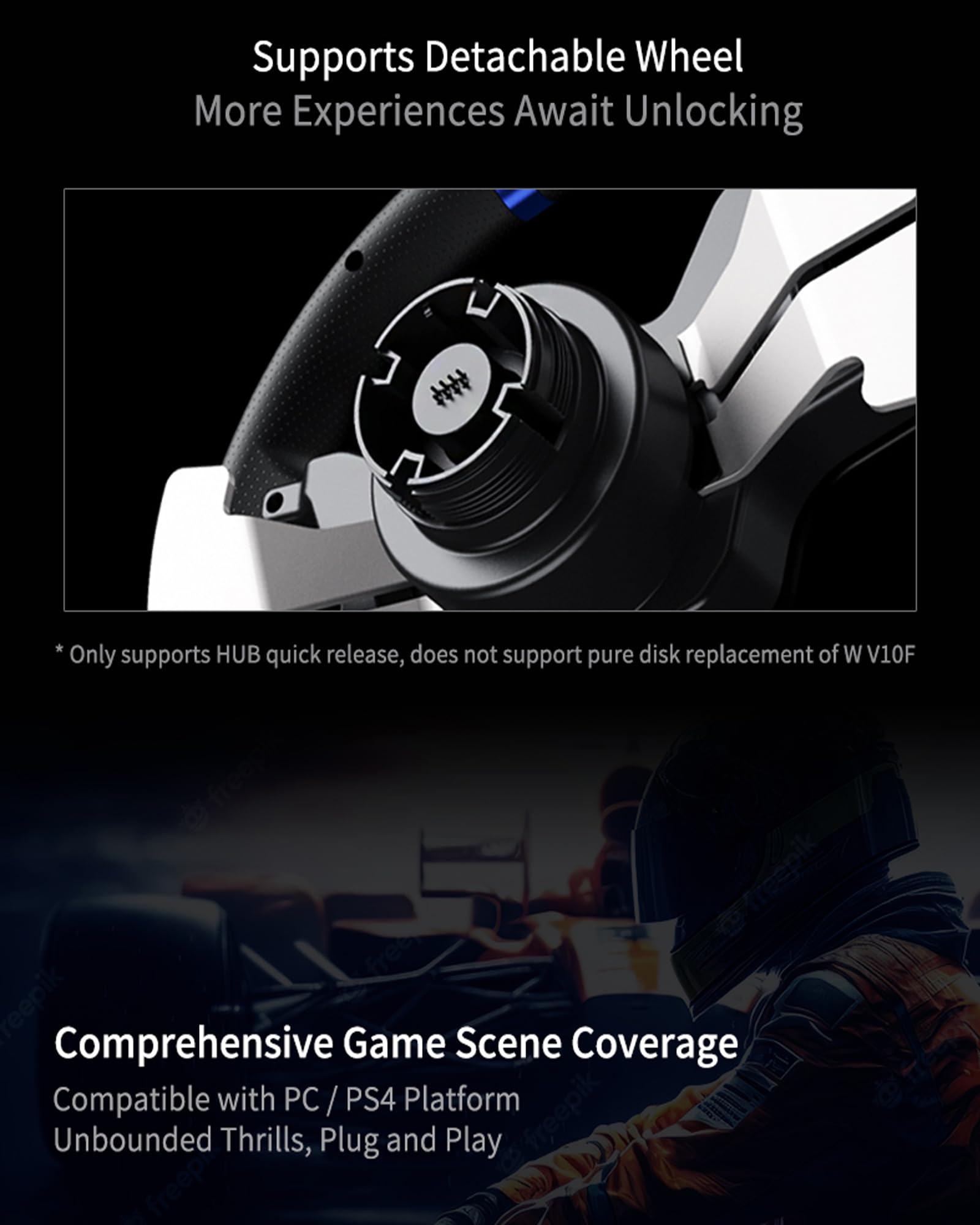 PXN V99 PC Racing Wheel con pedali e cambio, 3NM Force Feedback Lenkrad per Xbox One, Xbox Series X/S, PC, PS4