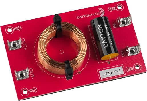Dayton Audio 3.5k-HPF-4 High Pass Speaker Crossover 3,500 Hz 12 dB/Octave