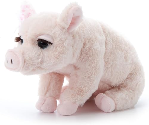 Miniatura 3 de The Petting Zoo, Lash'z - Peluche de cerdo, regalos para niñas, juguete de peluche de cerdo de 12 pulgadas