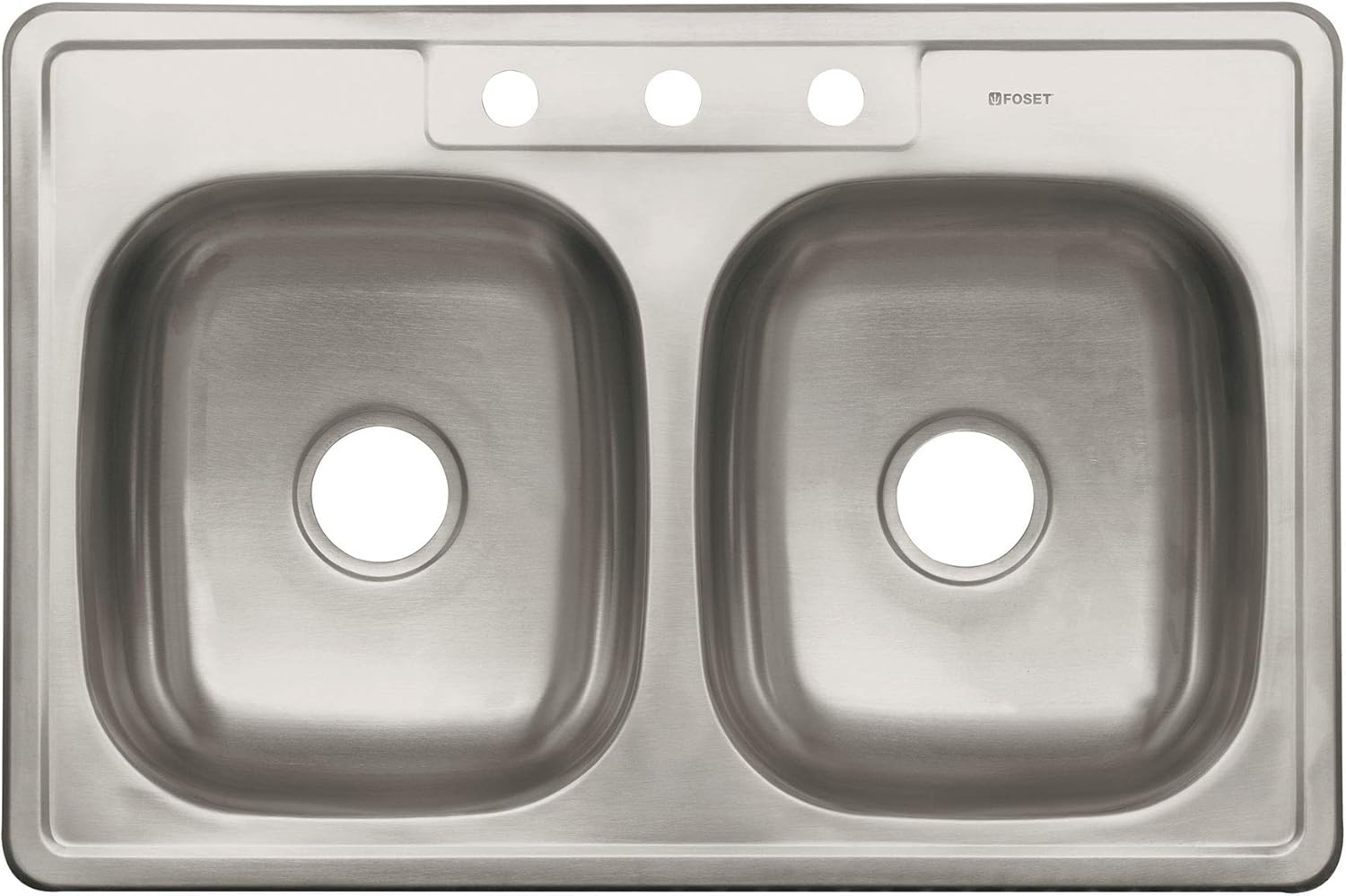Recessed sink 84 x 56 x 15 cm, double tub, Basic
