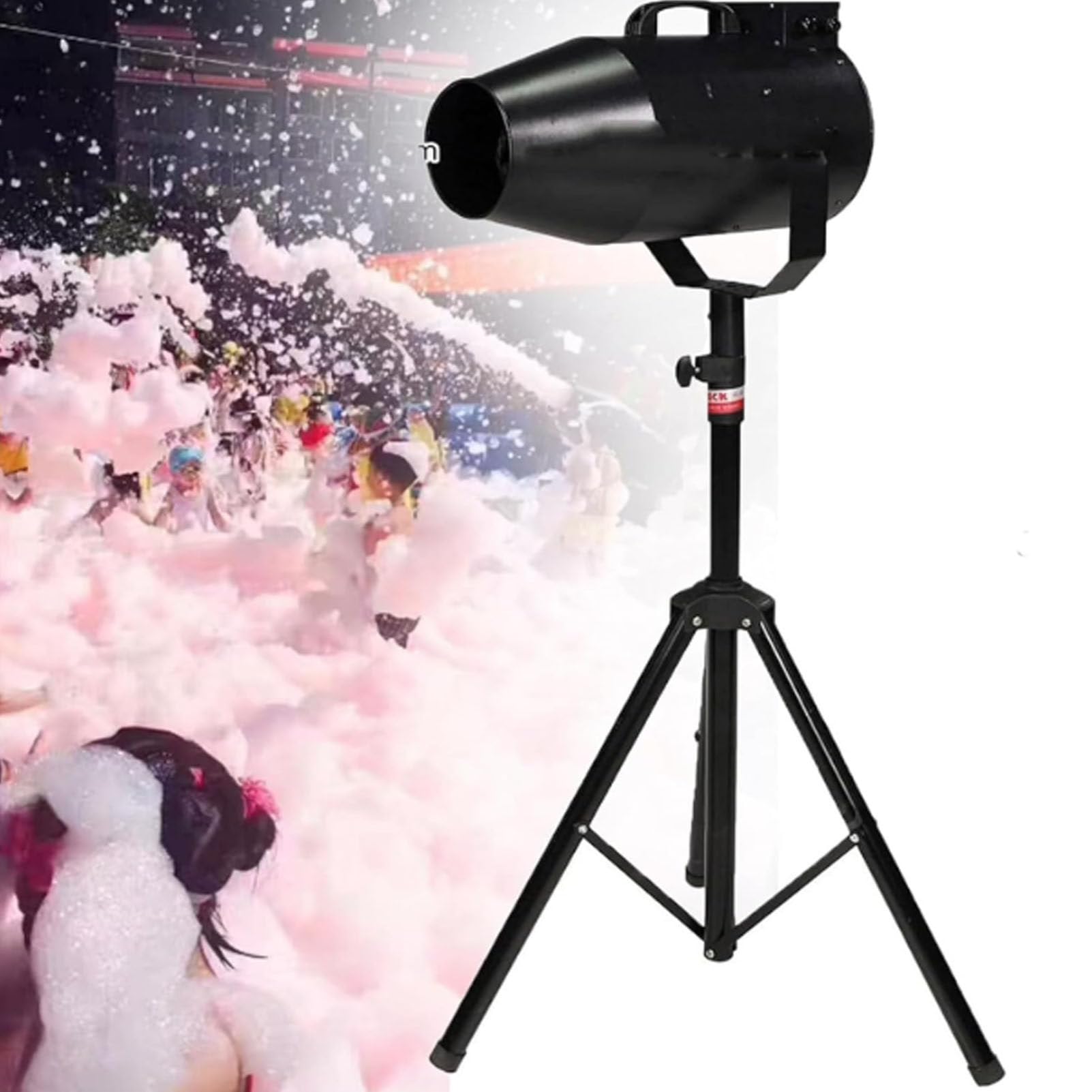 Máquina de espuma profesional para fiestas, grandes eventos y celebraciones, cañón de espuma para jardín, piscina, uso interior, diversión en el patio, soporte estable incluido