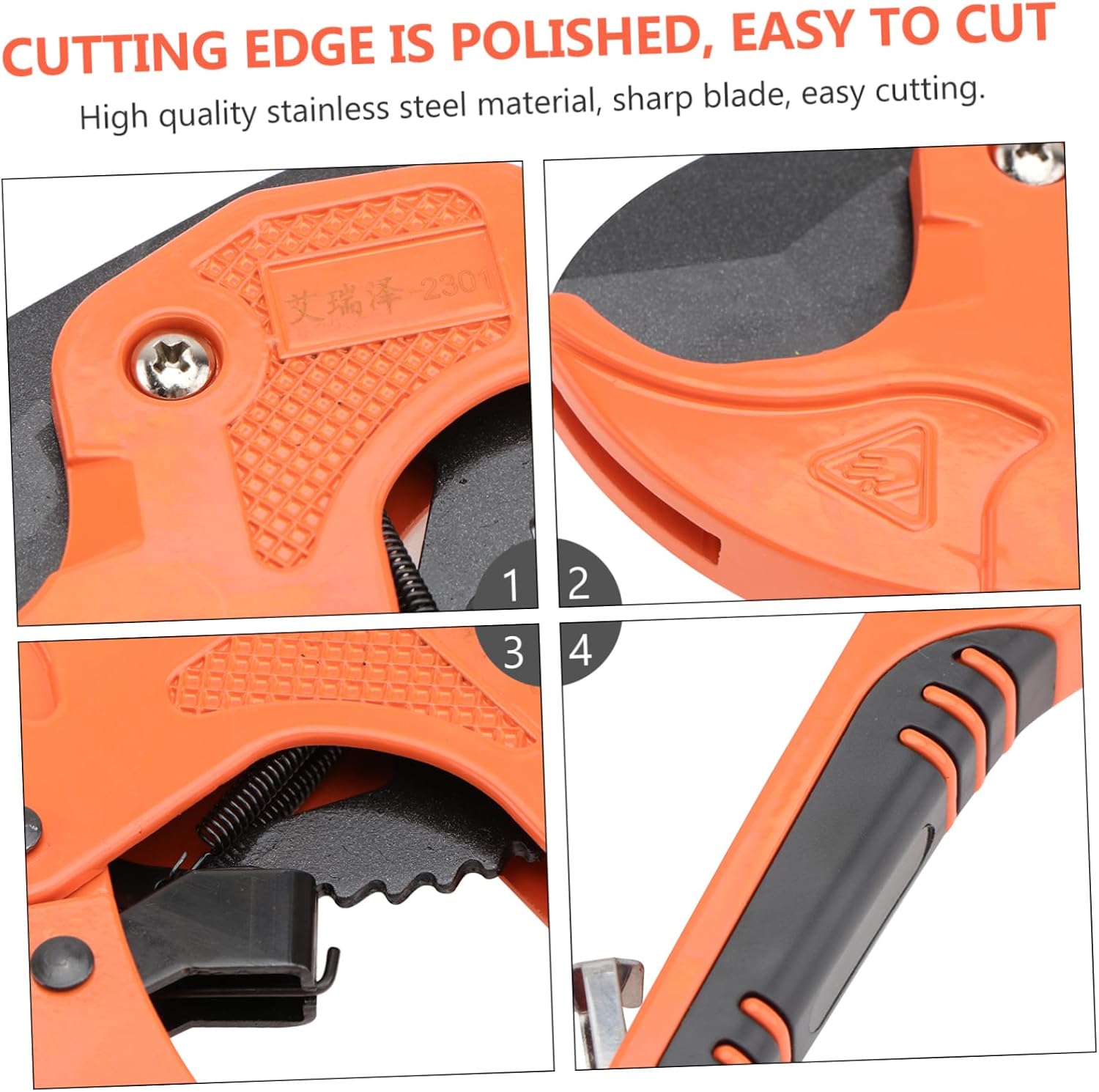 Uonlytech Accurate Stainless Steel Tube Cutter Cutting Tool for Ppr and Smooth Burr Cuts for Plumbing and Projects