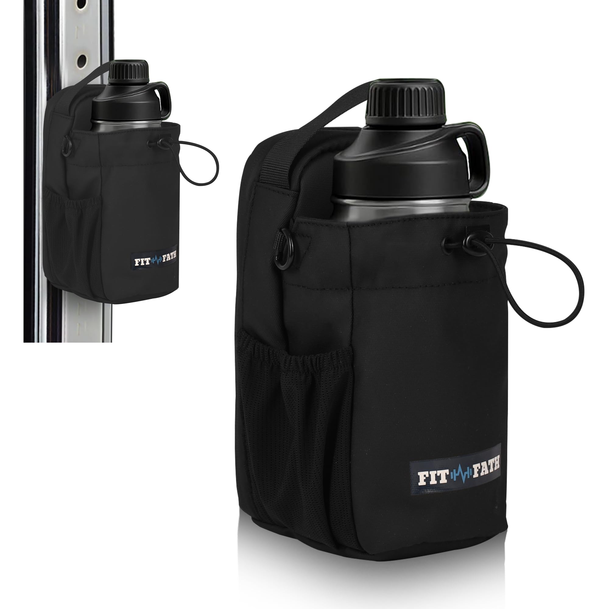 Sac porte gourde magnétique 1,5L – Sac magnétique bouteille sport waterproof - Étanche pour téléphone portable, clés, carte – Sac multifonction randonnée, vélo, course, fitness, voyage