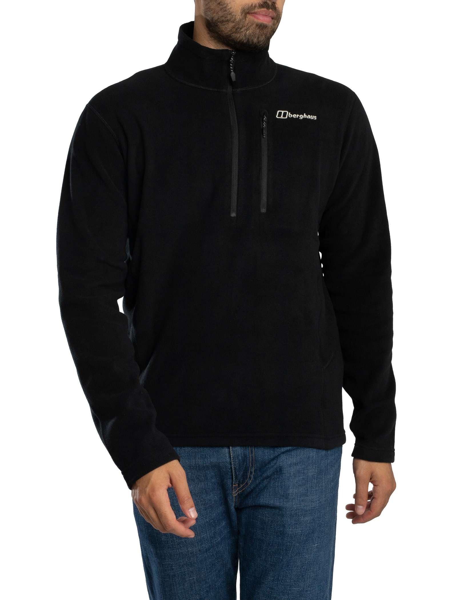 Berghaus Men's Black Prism Half Zip Polartec Fleece - Size: Xxl