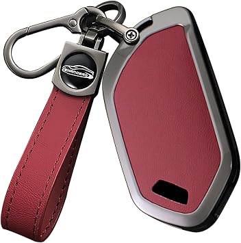 Remote Key Fob Cover with Keychain Fit for Kia Key Shell Case Compatible with Kia Telluride EV9 Picanto GT Line Sorento Sportage Carnival KX3 Seltos KX5 ALL NEW K5 Key Cover key sleeve-A Red