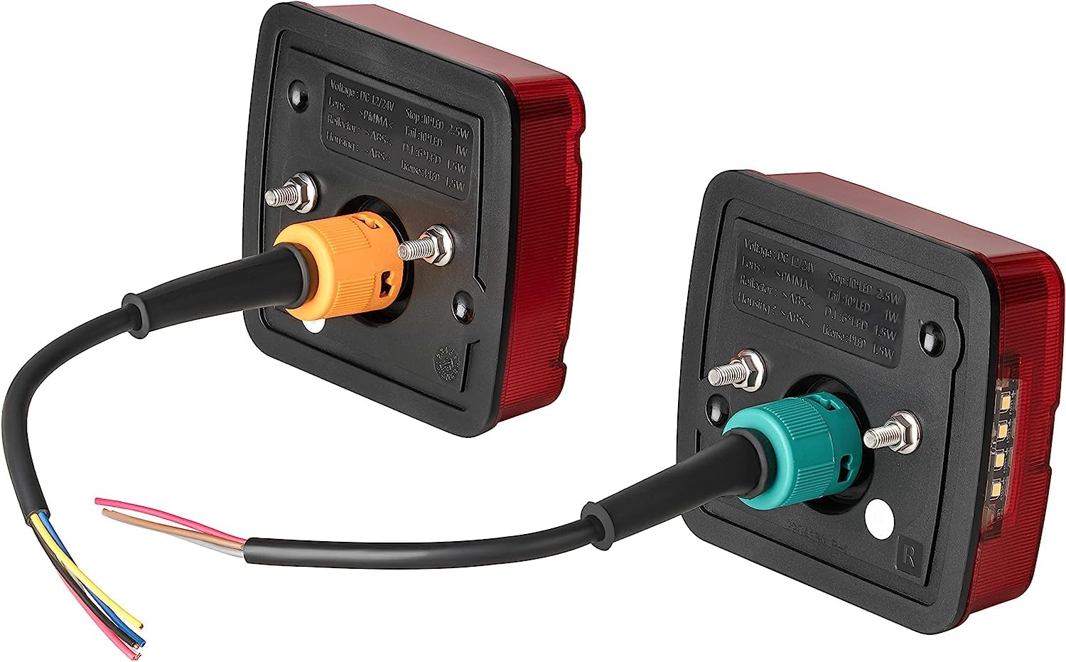 Piloto Trasero Remolque Con Cuerno Todo Led FT-500 Traseros Remolque Triángulo Led