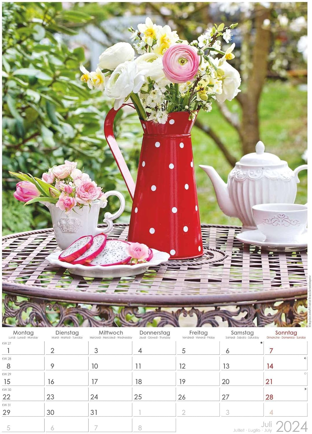 Country House 2024 Picture Calendar A3 (29.7 x 42 cm) Country House with Holidays (DE/AT/CH) and Space for Notes Wall Planner Wall Calendar: Country House