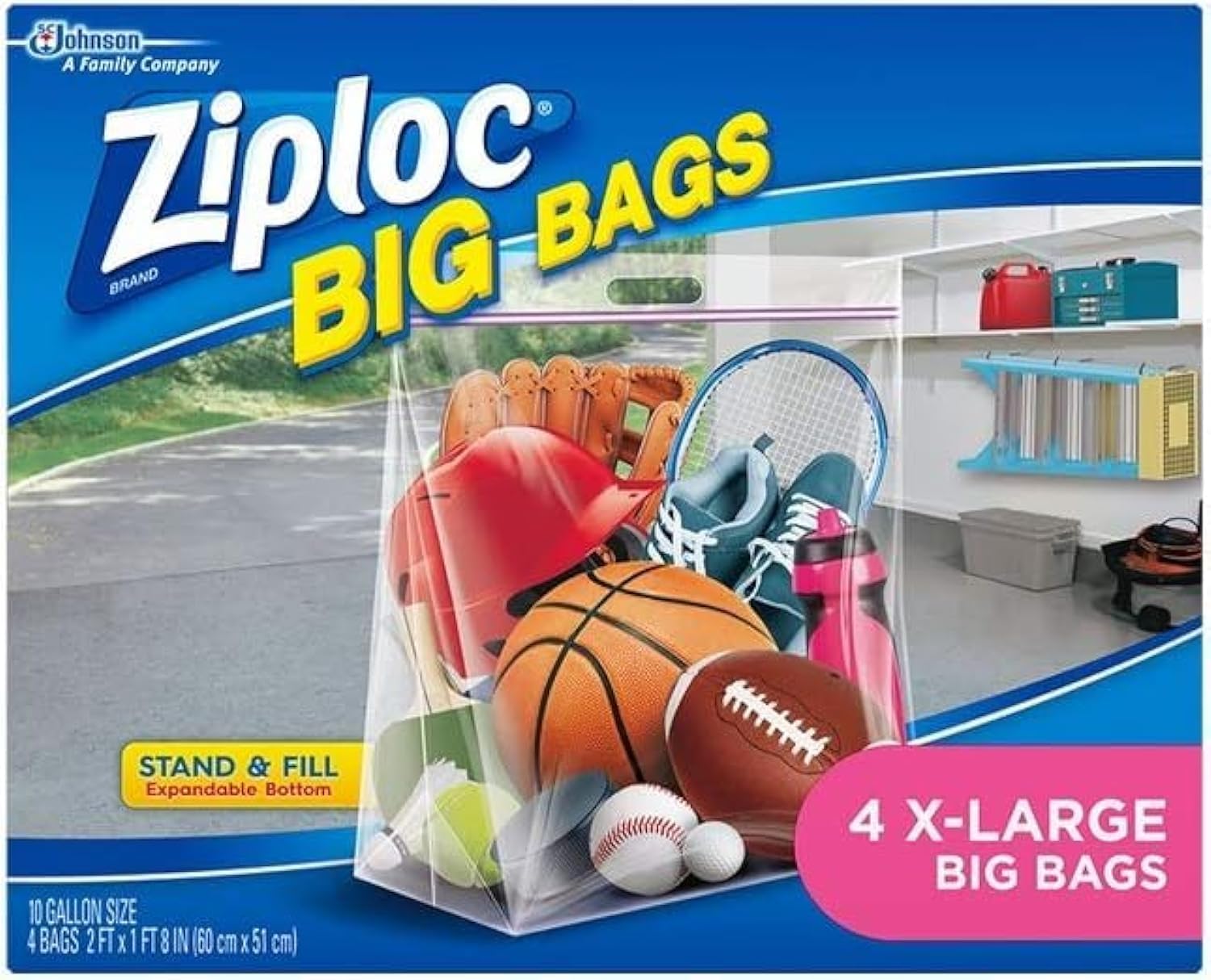 ZiplocXL Double Zipper Big Bag 4 Piece Set - 65644
