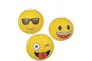 Emoji Decorations for Parties - Create a Fun and Festive Atmosphere with Emoji Hanging Lanterns