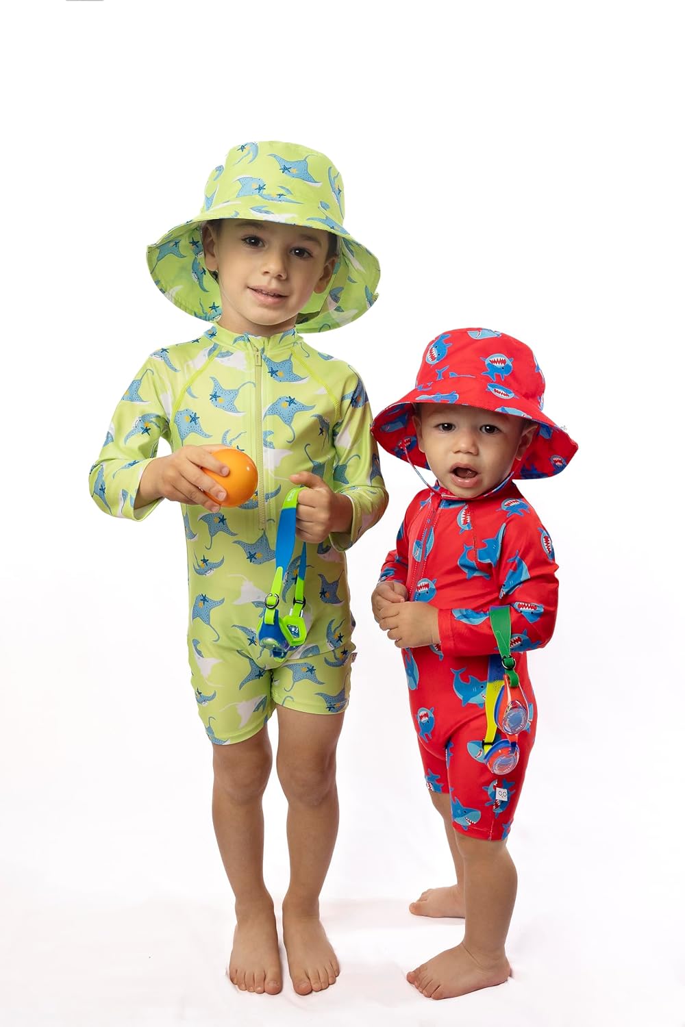 ZOOCCHINI Baby & Toddler Rash Guard One-Piece Swimsuit – UPF 50+ Protection – Quick-Dry Long Sleeve Bathing Suit