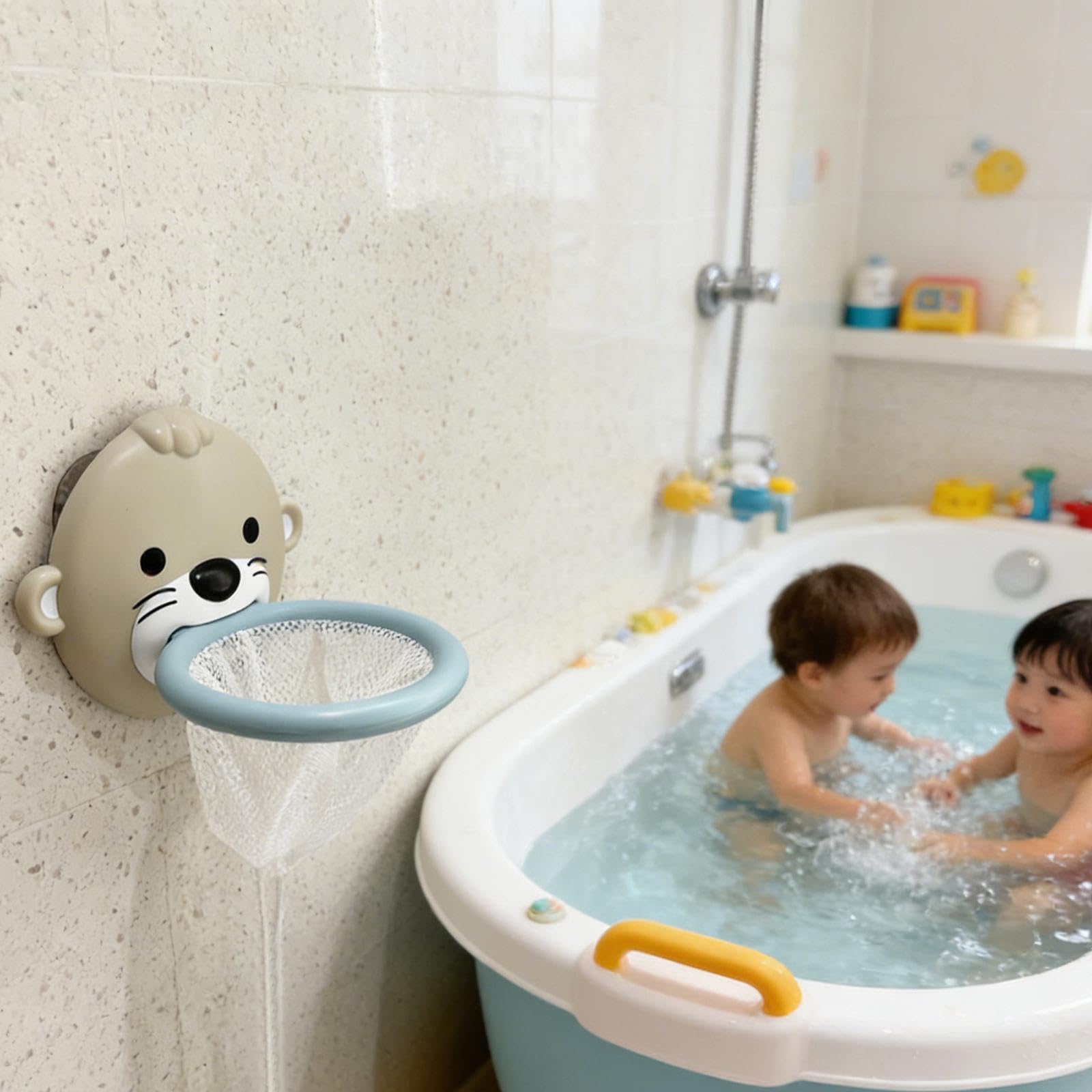 Giocattolo Da Bagno a Forma di Lontra, Set di Gioco Educativo, Giocattolo per La Doccia, Giocattolo Galleggiante per Bambini, Regalo Ideale per Natale