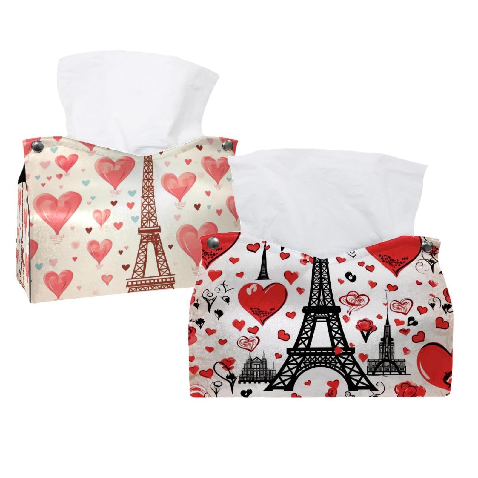 Support de boîte à mouchoirs Tour Eiffel et distributeur de serviettes de table
