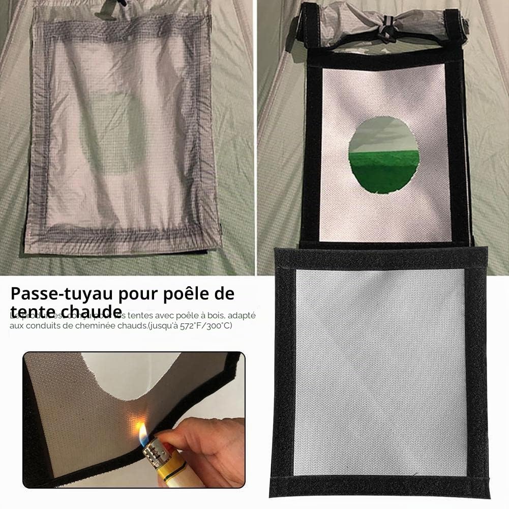 Tipi Tentes Chaudes avec Fenêtres À Trou De Cuisinière 1 Personne Tente de Camping 4 Saisons Randonnée Chasse Tente