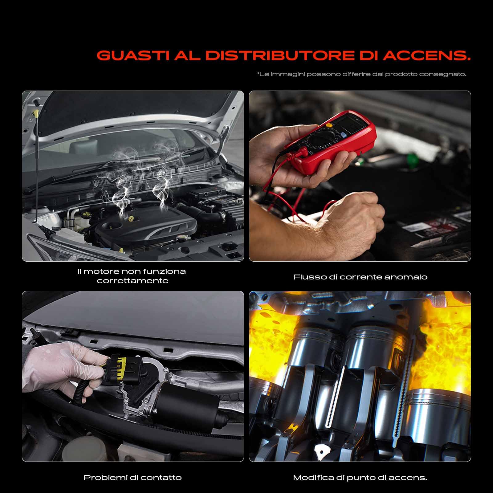Frankberg Distributore di accensione Benzina Compatibile con Kaefer 1.3L Kaefer Cabriolet 15 1.5L Transporter I Bus 22 24 25 28 1.5L Kaefer Cabriolet 15 1.6L 113905205AN