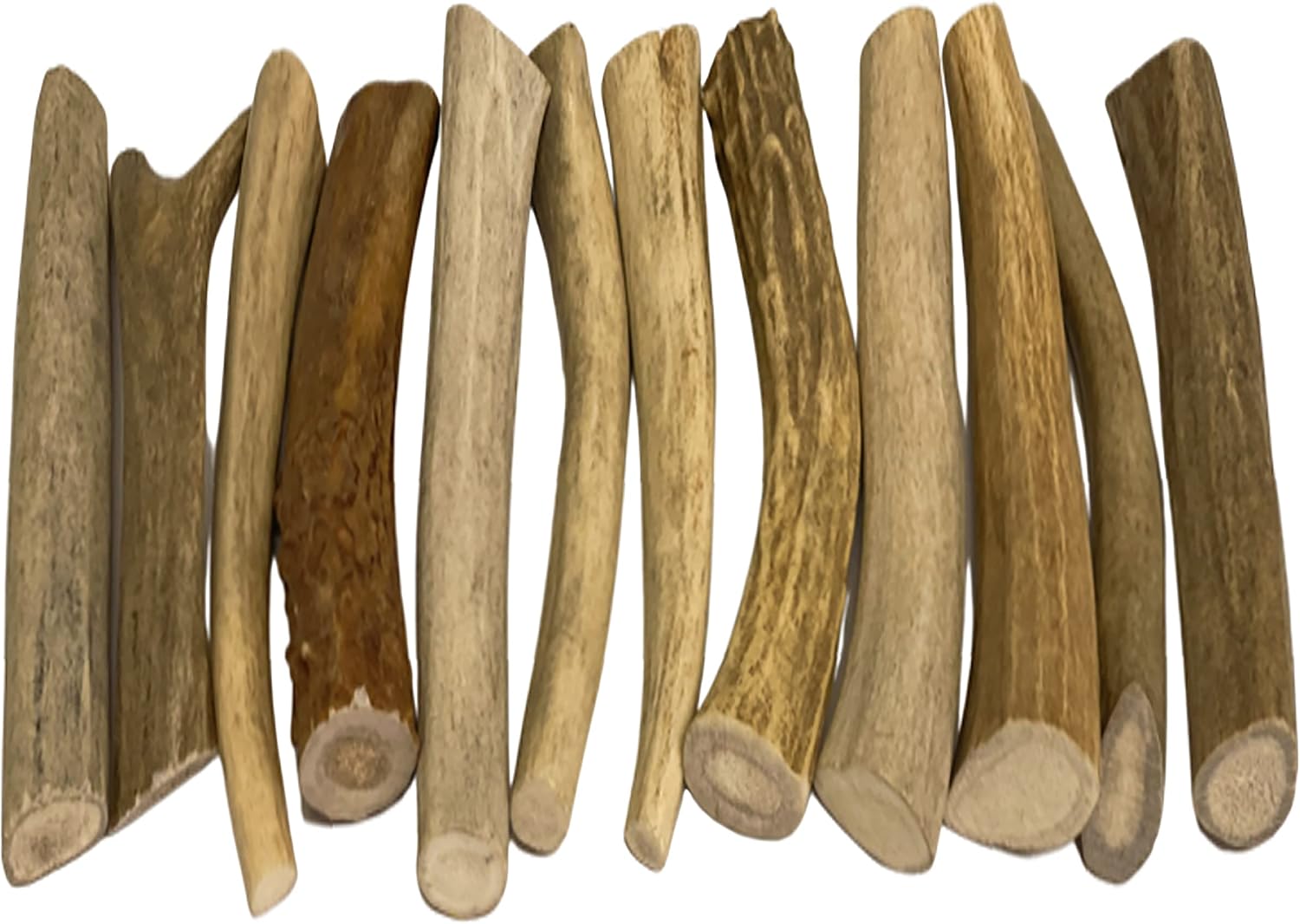 WhiteTail Naturals - Deer Dog Antlers for Extra Small Dogs - (12-Pack) - Natural Dog Antler Chews for Puppies & Small Aggressive Chewers…