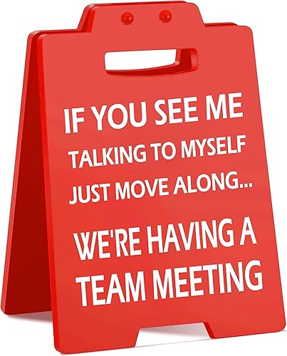 Miniatura 12 de Divertido letrero de escritorio de oficina, decoración sarcástica de cubículo para compañero de trabajo, jefe, empleado, regalo de broma para