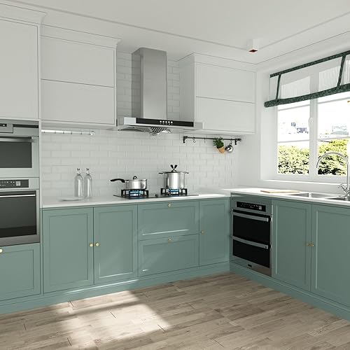 Miniatura 8 de homdiy Paquete de 15 pomos dorados para gabinetes, pomos redondos para cajones de cocina, perilla dorada para armarios, manijas de metal para Negro