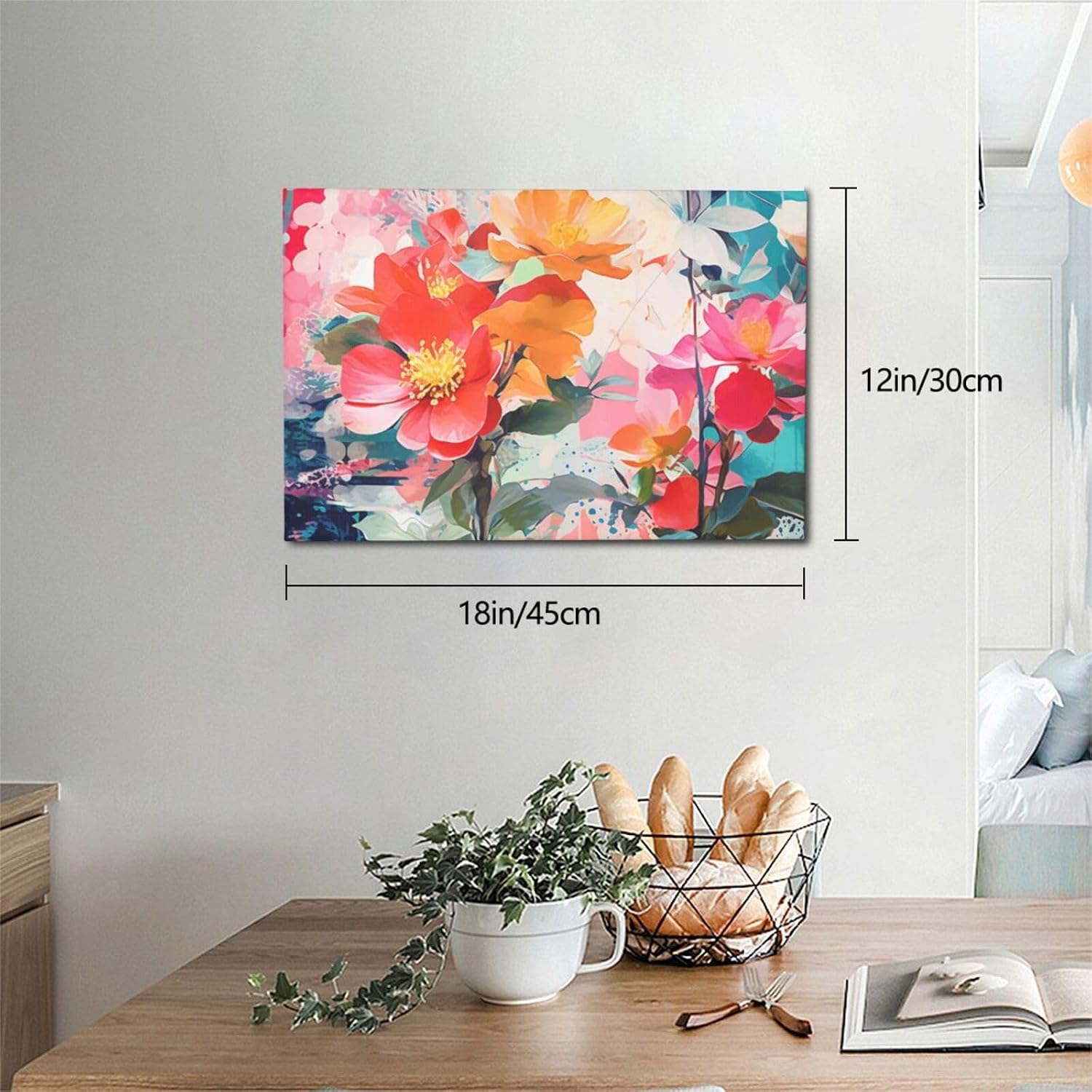 BTCOWZRV Leaf Mix Poster Decorative Paintings Canvas Wall Art Unframed Picture Prints Modern Artwork Wall Hanging Decorations for Bedroom Living Room Home Office 12x18 Inch